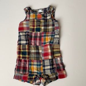 Ralph Lauren Plaid Rompers 6M